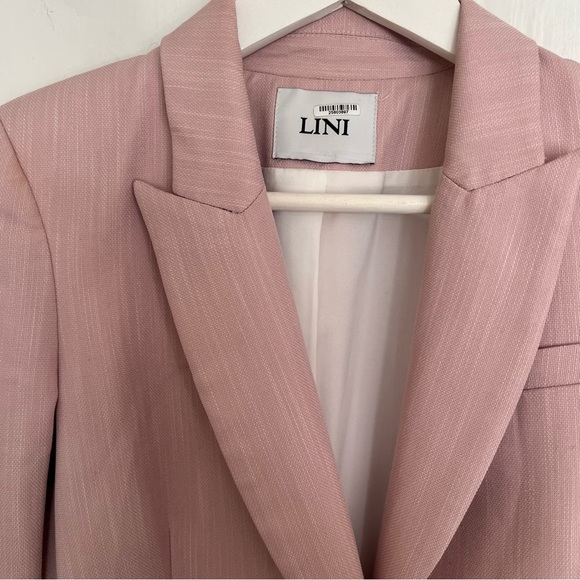 LINI Soft Pink Lined Blazer •0. NWOT - Picture 4 of 13